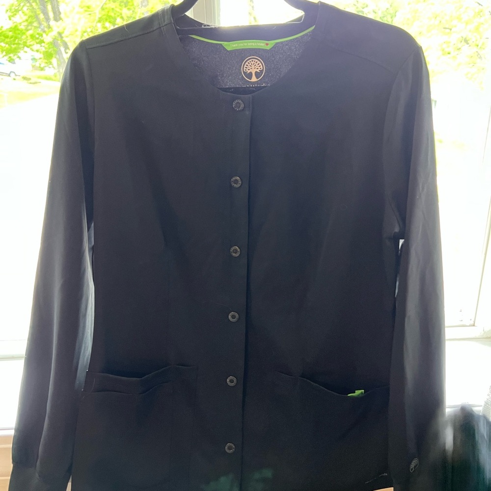 Black Women's Scrubs Long Sleeve